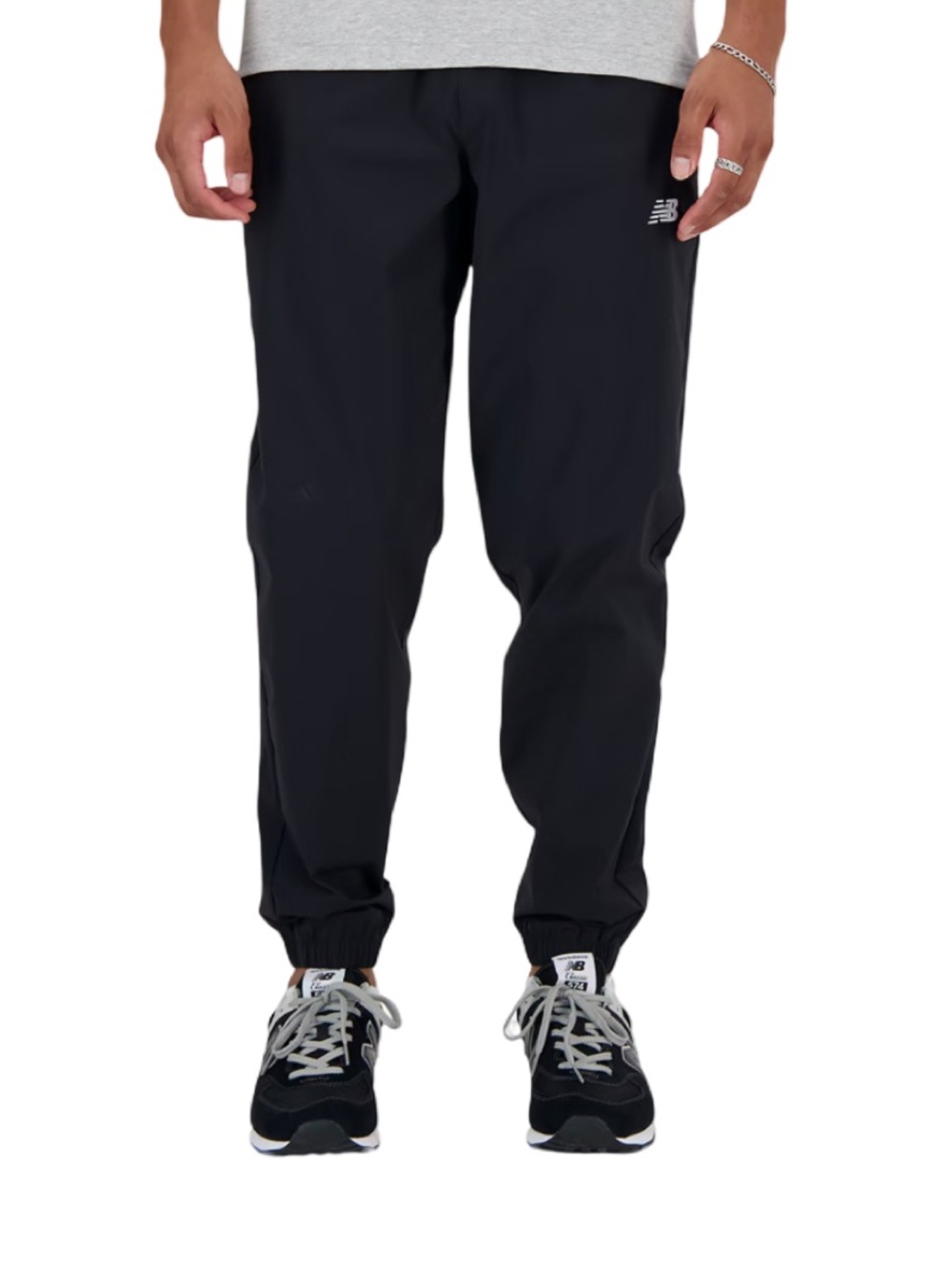 New Balance Men's Black Jogger Pant Mesh Lined Stretch Woven Size Medium NWT